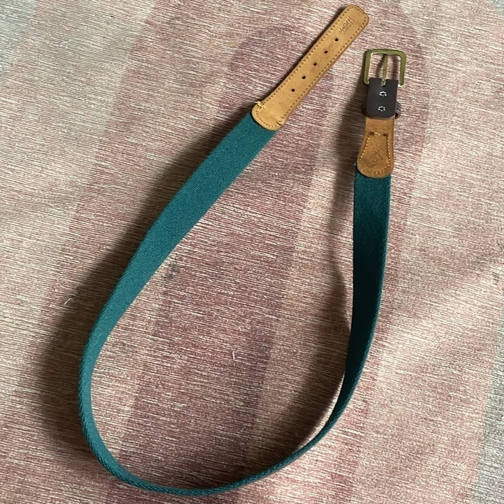 Genuine Leather Stylish Brown and Green Men's Belt